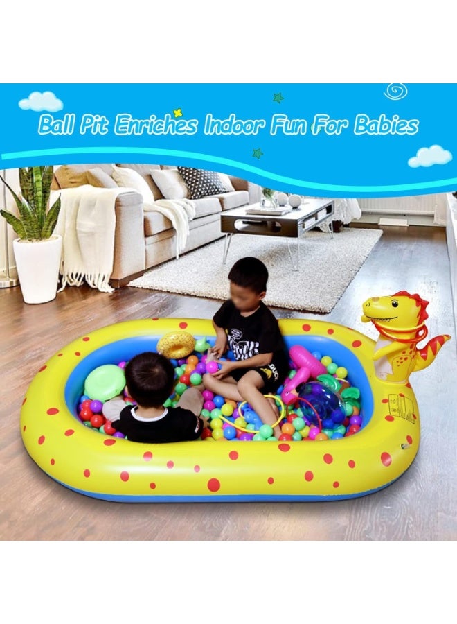 TAPIT Inflatable Swimming Pool for Kids with Sprinkler, Funny Blow up Pool 170*103*65cm Full-Sized Family for Backyard, Summer Water Party - Image 4
